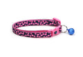 Pink Dots on Navy Blue Cat Collar